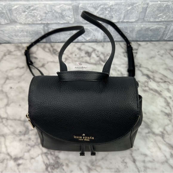 Kate Spade Leila Medium Flap Backpack In Black - Picture 2 of 10